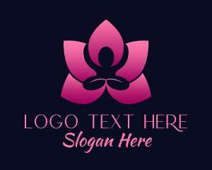 Flower Garden - Sauna Spa Massage logo design