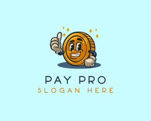 Salary - Cash Coin Dime logo design