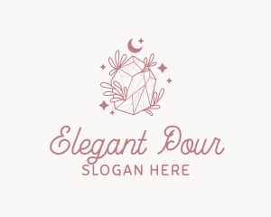 Elegant Whimsical Crystal logo design