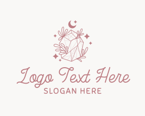 Precious Stone - Elegant Whimsical Crystal logo design