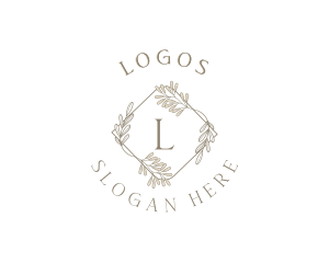 Minimalist Organic Leaf Logo