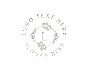Minimalist Organic Leaf Logo