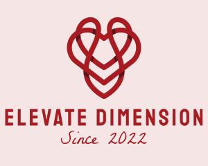 3D Valentine Heart  logo design