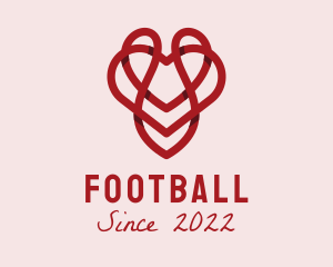 Valentine - 3D Valentine Heart logo design