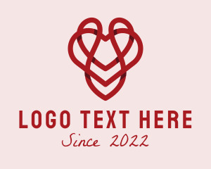 Date - 3D Valentine Heart logo design
