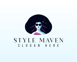 Beautiful Fashionista Woman logo design