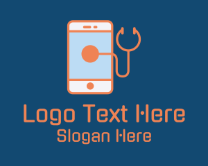 Stethoscope - Medical Mobile Stethoscope logo design