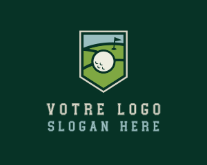 Golf Course Shield Logo