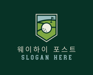 Golf Course Shield logo design