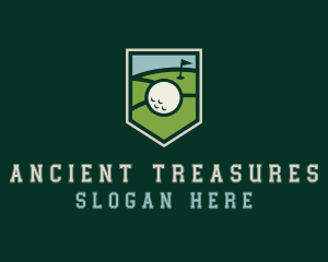 Golf Course Shield logo design