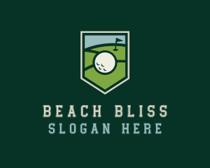 Golf Course Shield logo design