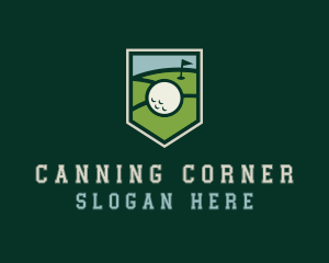 Golf Course Shield logo design