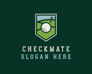 Golf Course Shield logo design