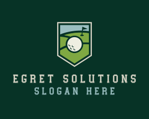 Golf Course Shield logo design