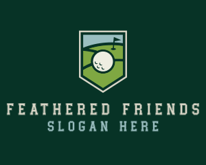 Golf Course Shield logo design