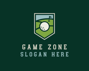 Golf Course Shield logo design