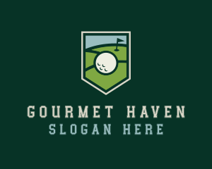 Golf Course Shield logo design