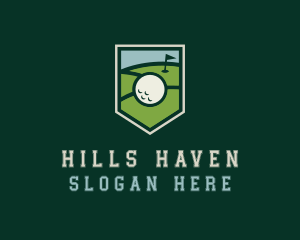 Golf Course Shield logo design