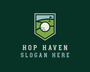 Golf Course Shield logo design