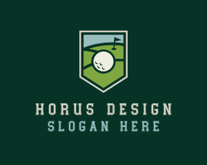 Golf Course Shield logo design