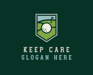 Golf Course Shield logo design