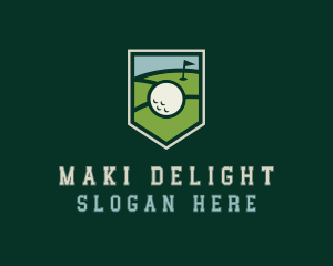 Golf Course Shield logo design