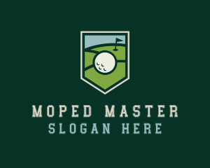 Golf Course Shield logo design