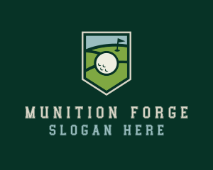 Golf Course Shield logo design