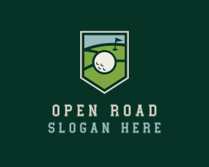 Golf Course Shield logo design