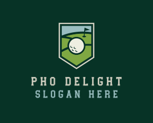 Golf Course Shield logo design