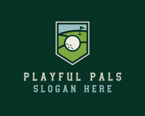 Golf Course Shield logo design