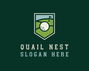 Golf Course Shield logo design