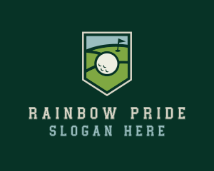 Golf Course Shield logo design