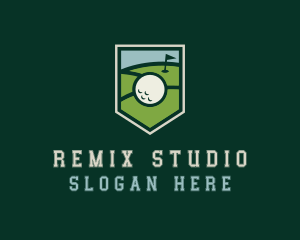 Golf Course Shield logo design