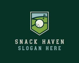 Golf Course Shield logo design