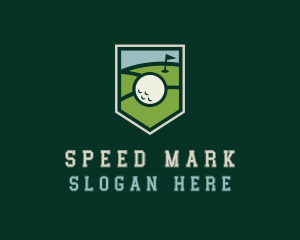 Golf Course Shield logo design