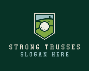 Golf Course Shield logo design