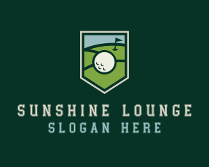 Golf Course Shield logo design