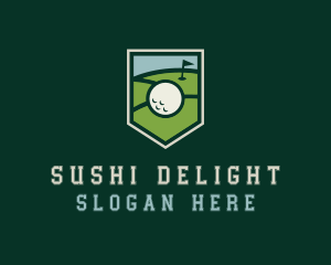 Golf Course Shield logo design