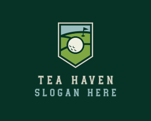 Golf Course Shield logo design