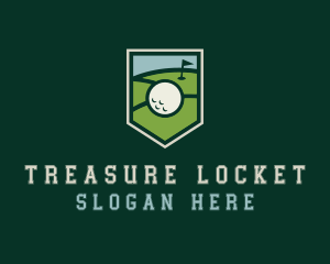 Golf Course Shield logo design