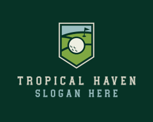 Golf Course Shield logo design