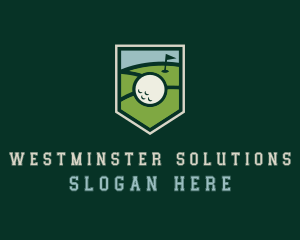 Golf Course Shield logo design