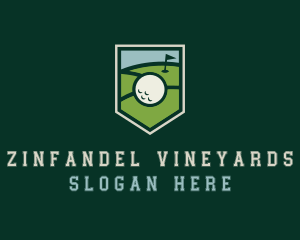 Golf Course Shield logo design