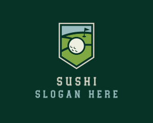 Golf Course Shield logo design