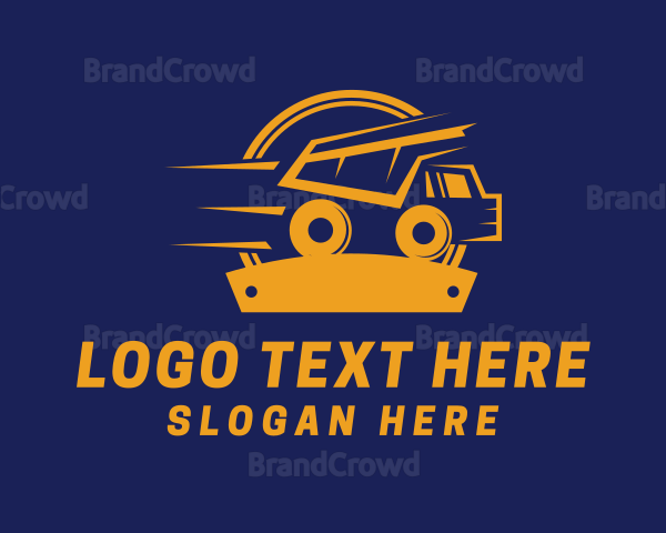 Construction Dump Truck Logo