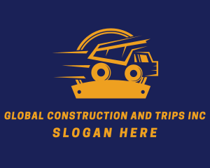 Construction Dump Truck Logo