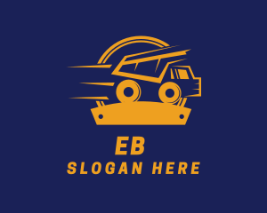 Construction Dump Truck logo design