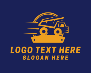 Construction Dump Truck Logo