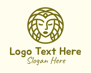 Intricate - Feminine Golden Beauty logo design